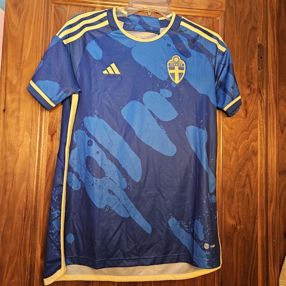 Womens Medium Swedish Adidas Home Football Jersey 2023